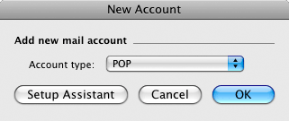 Account type: POP