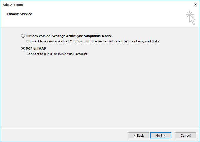 POP or IMAP