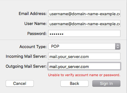Unable to Verify