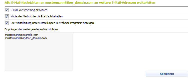 Weiterleiten Weiterleiten