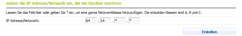 IP blocken