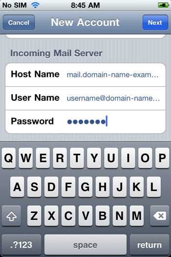 Incoming Mail Server