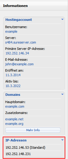 IP-Adressen IP-Adressen