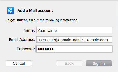 Add A Mail Account