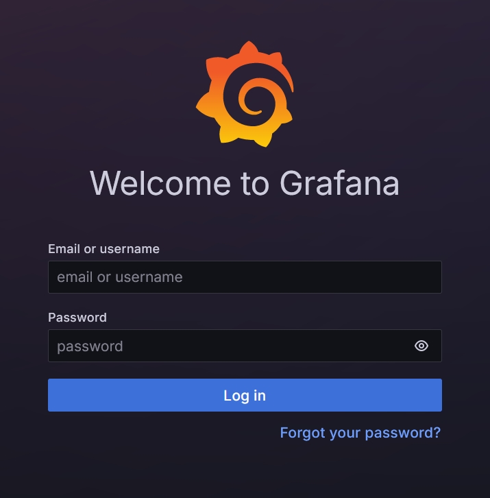 Grafana login