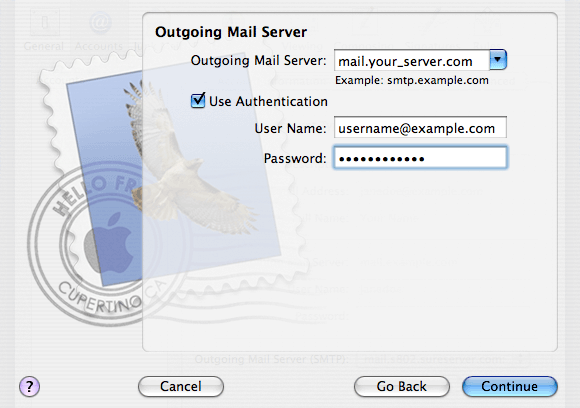 Outgoing Mail Server