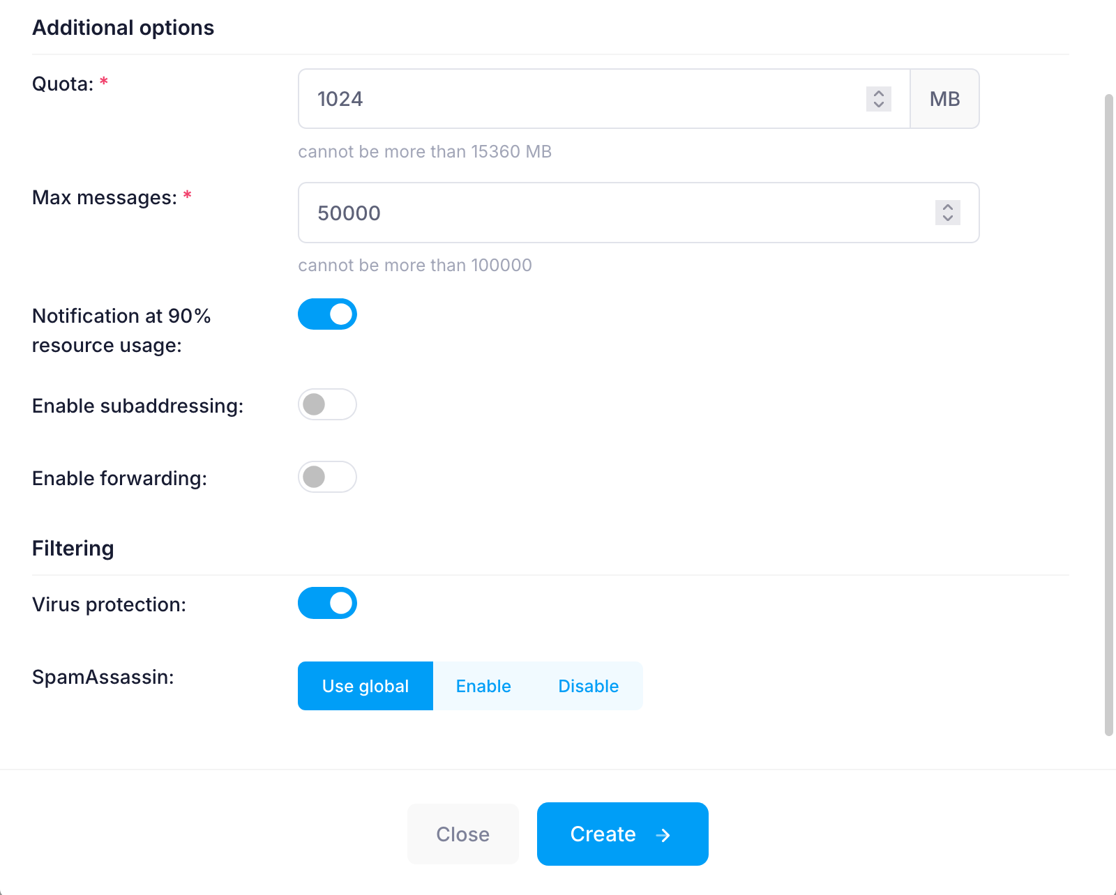 Additional Options Additional Options