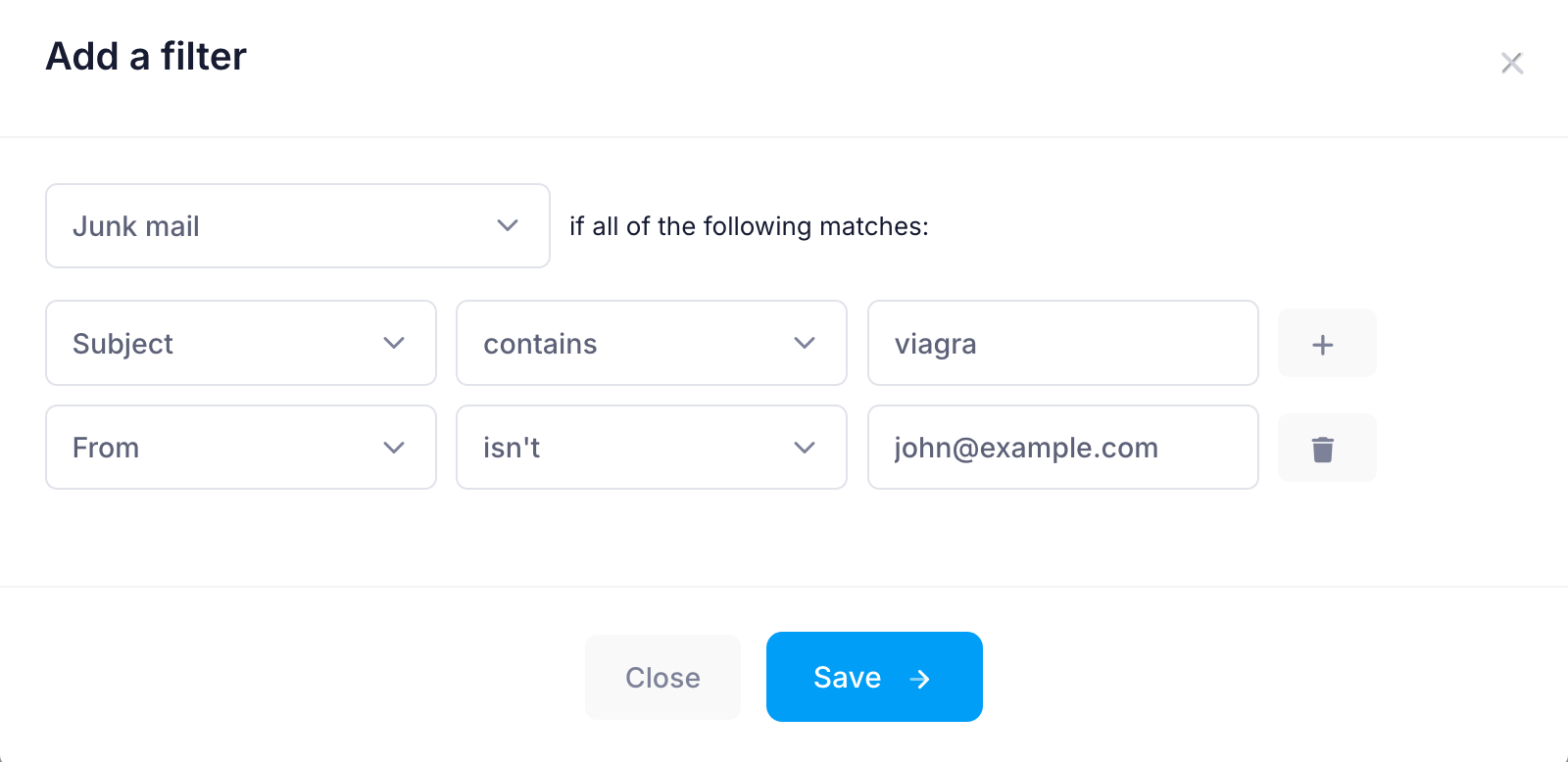 Add a complex filter Add a complex filter