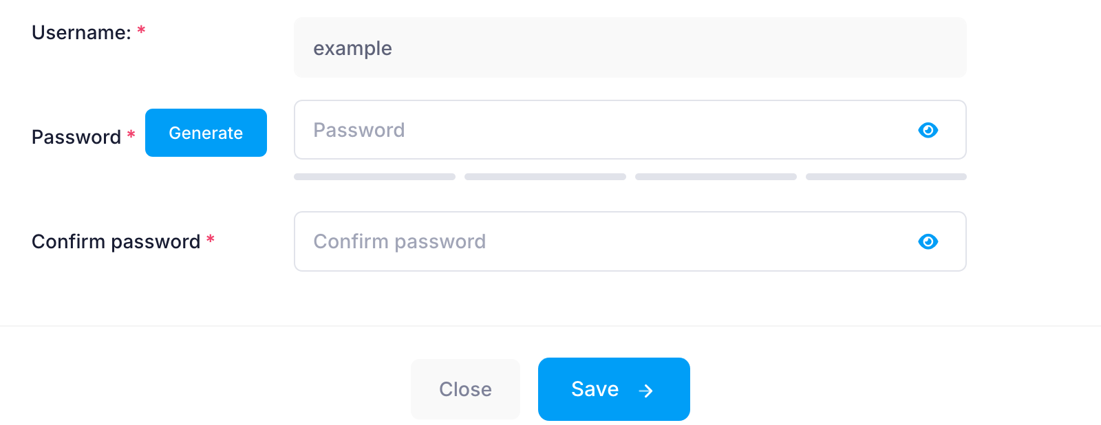 Generate button