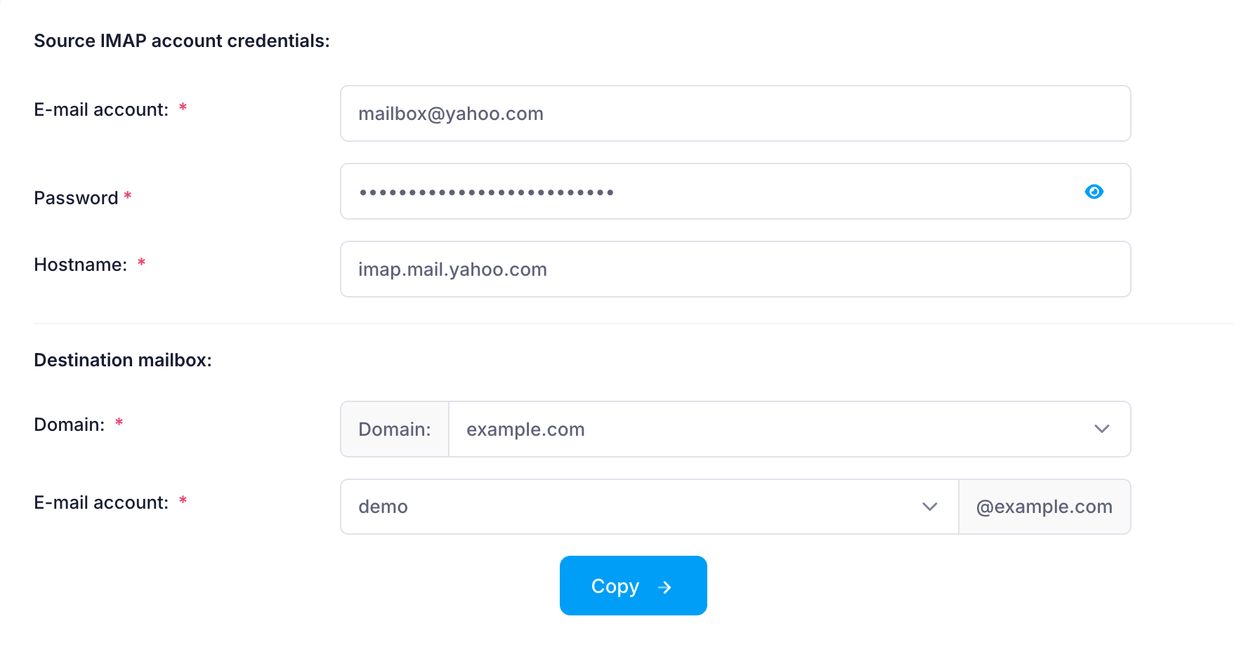 Copy Mailbox Copy Mailbox