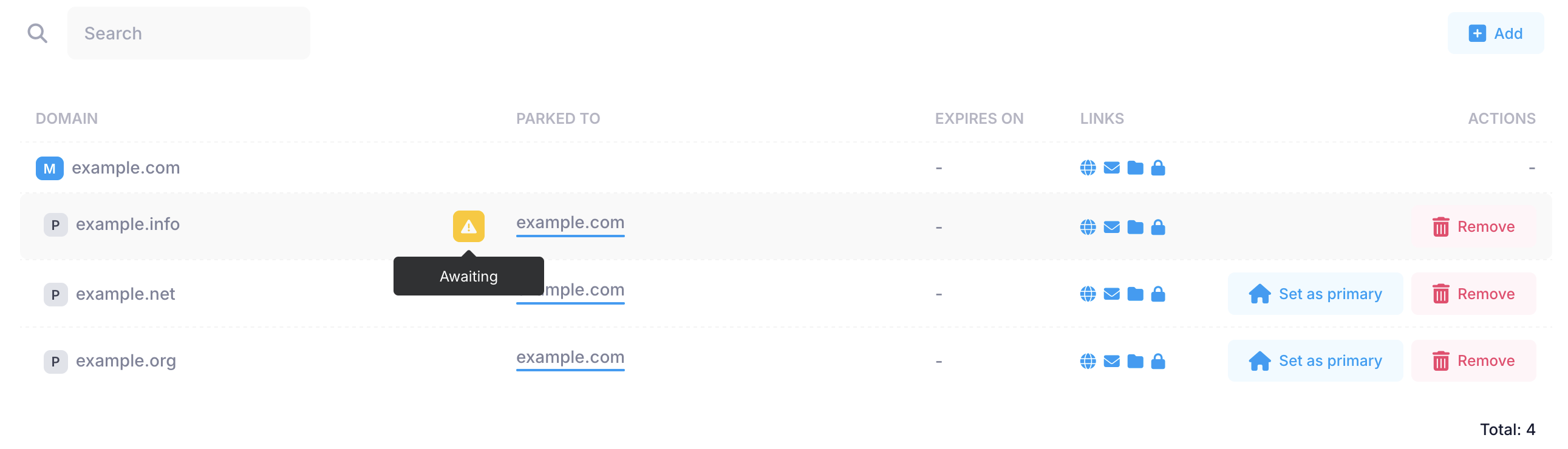Domain: Awaiting Domain: Awaiting