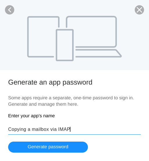 Generate App Password