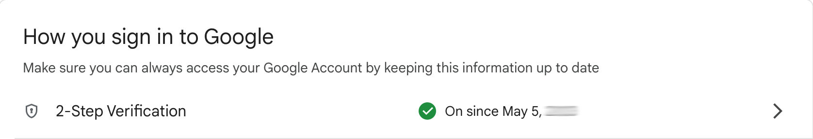 How you sign in?