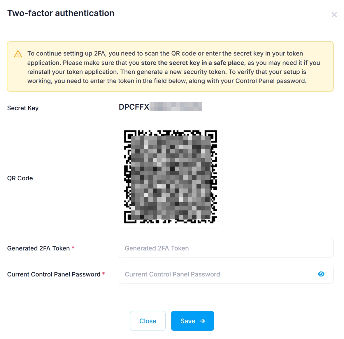 Two-factor authentication Two-factor authentication