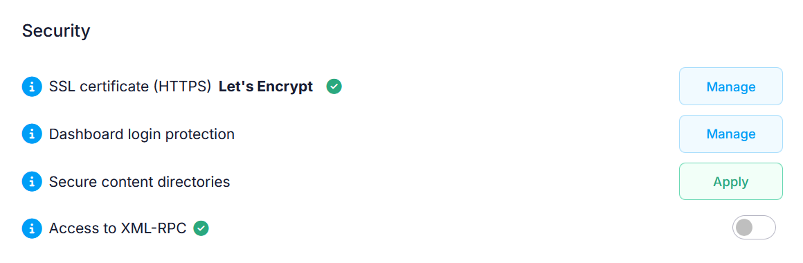 WordPress Manager Security